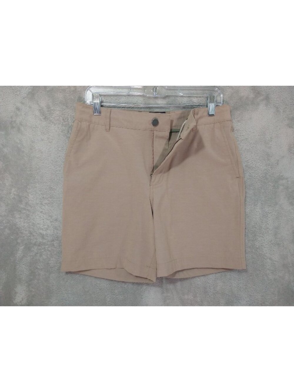 Faherty All Day Shorts Mens 30 Beige Chino 7 Inch Inseam Flat Front Mid Rise